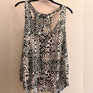 Batik Black and Cream tank